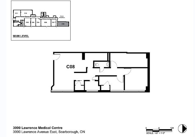 3000 Lawrence Ave E, Toronto, ON à louer Plan d’étage- Image 1 de 1