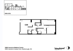 3000 Lawrence Ave E, Toronto, ON à louer Plan d’étage- Image 1 de 1