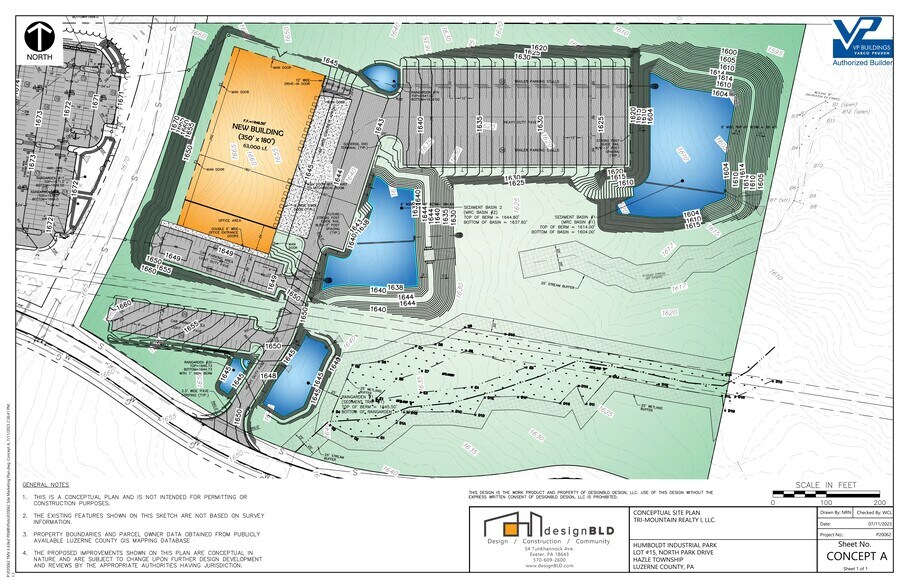 2290 N Park Dr, Hazle Township, PA for lease - Site Plan - Image 1 of 3