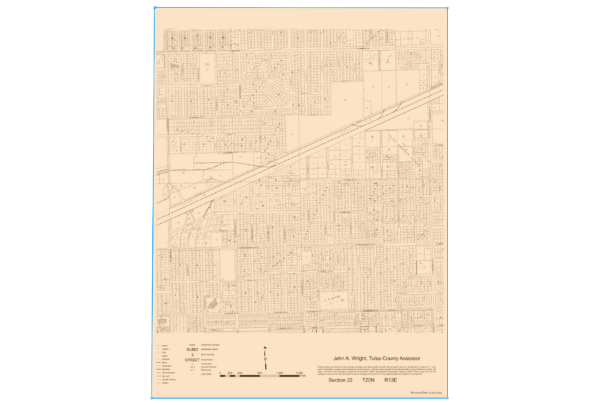 1011 N Lewis Ave, Tulsa, OK for lease - Plat Map - Image 2 of 3