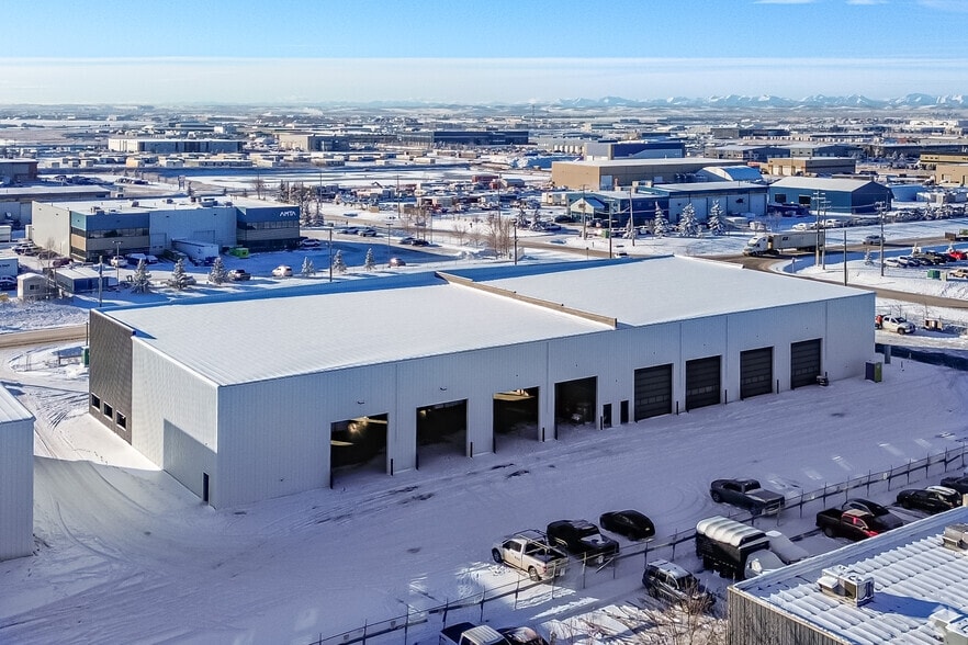 6 Wrangler Pl, Rocky View C, AB for lease - Aerial - Image 3 of 7