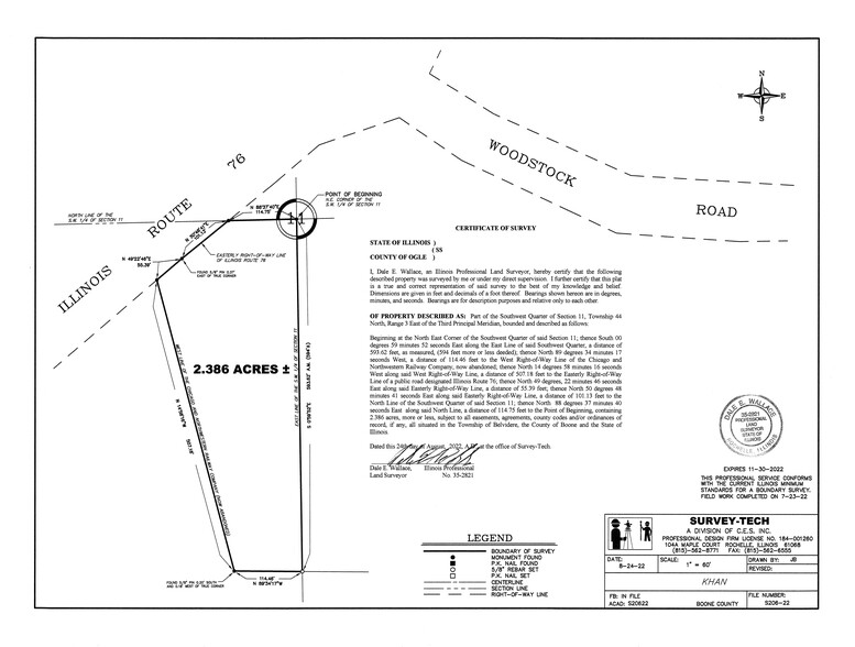 10005 IL-76, Belvidere, IL à vendre - Plan de site - Image 2 de 2