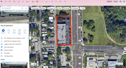 5611 N State Road 7, Fort Lauderdale, FL - Aérien  Vue de la carte