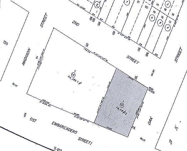 105 2nd St, Oakland, CA à louer - Plan cadastral - Image 2 de 3