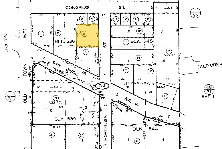 3920-3940 Hortensia St, San Diego, CA à vendre - Plan cadastral - Image 2 de 15