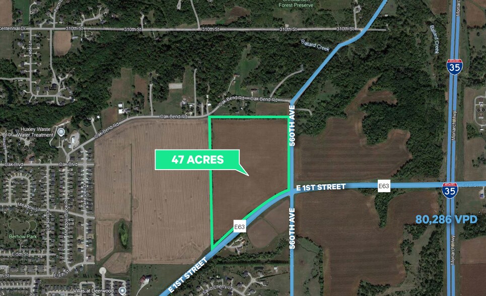 E 1st St, Huxley, IA à vendre - Photo du bâtiment - Image 2 de 2