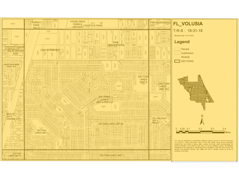 South Ave, Deltona, FL for sale - Plat Map - Image 2 of 2
