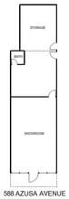 588-592 Azusa Ave, Covina, CA à louer Plan d’étage- Image 1 de 1