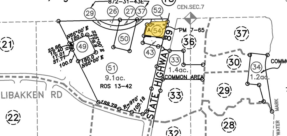 315 W Lake Blvd, Tahoe City, CA for sale - Plat Map - Image 2 of 2