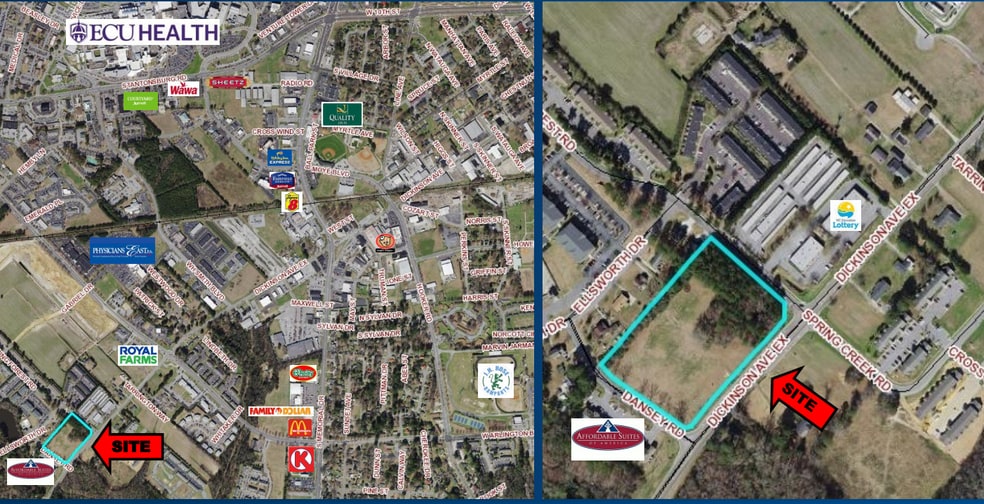 2850 Dickinson Avenue Ext, Greenville, NC à vendre - Aérien - Image 2 de 2