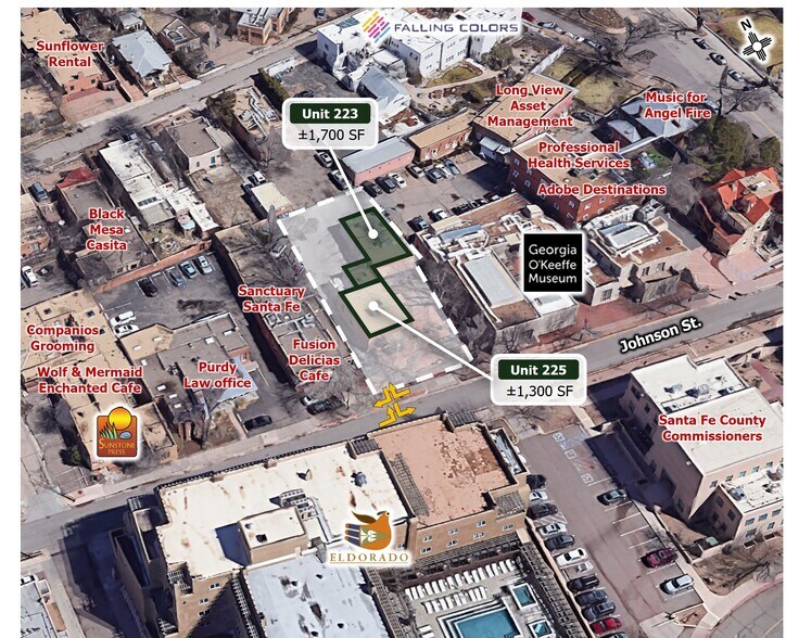 223 & 225 Johnson St., Santa Fe, NM à louer - Photo du bâtiment - Image 2 de 7