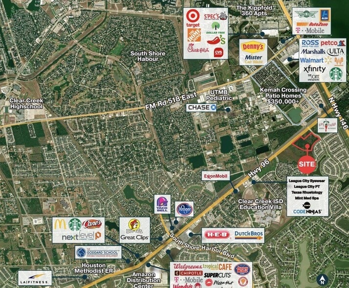 League City Pky & Isla Vista Dr, League City, TX for lease - Aerial - Image 3 of 5