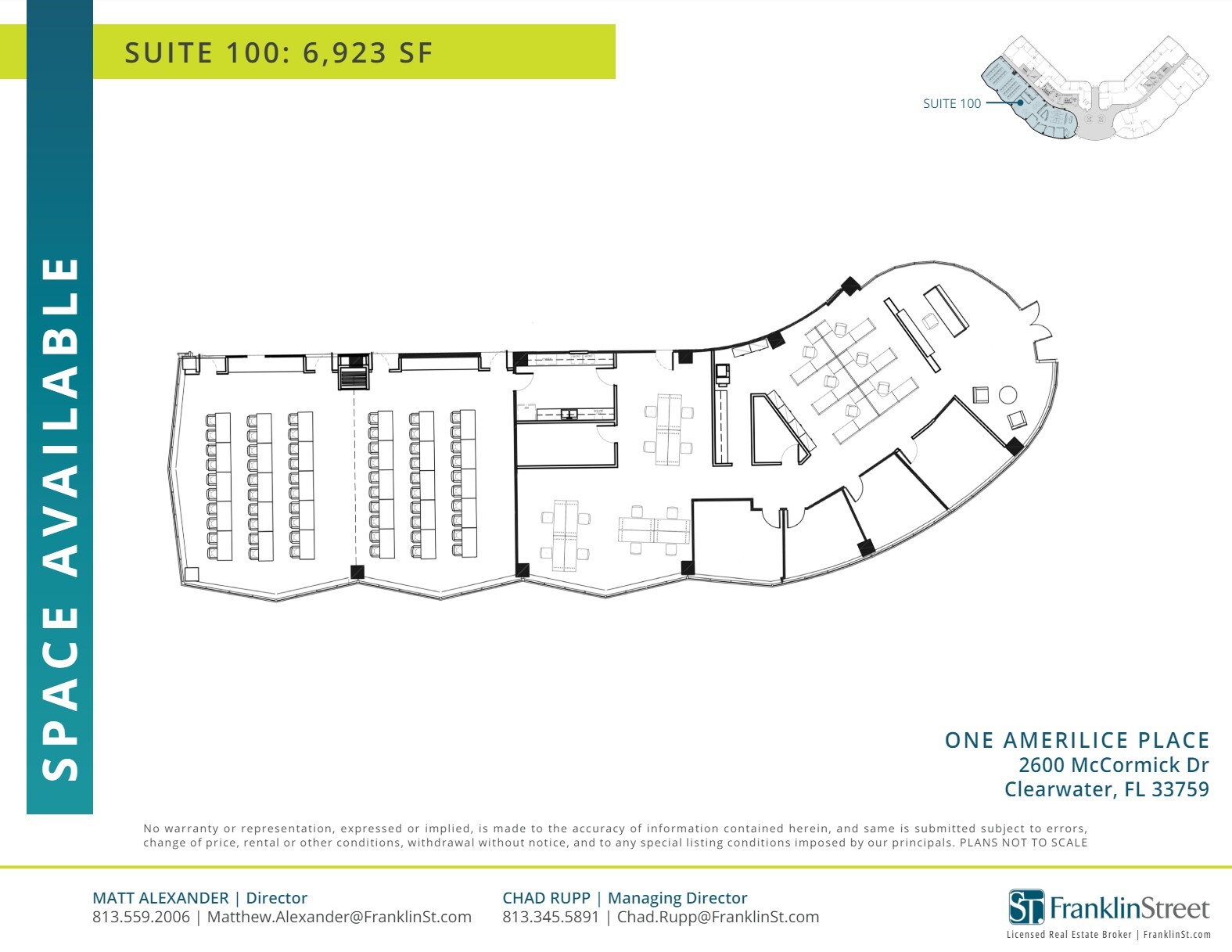 2600 McCormick Dr, Clearwater, FL à louer Plan d’étage- Image 1 de 1