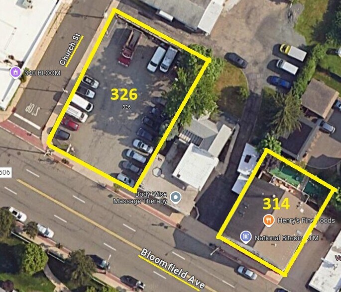 314 & 326 Bloomfield Ave. BLDG+LOT portfolio of 2 properties for sale on LoopNet.ca - Aerial - Image 1 of 22