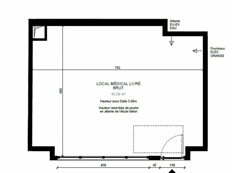 Bureau dans Alfortville à vendre - Plan d’étage - Image 2 de 2