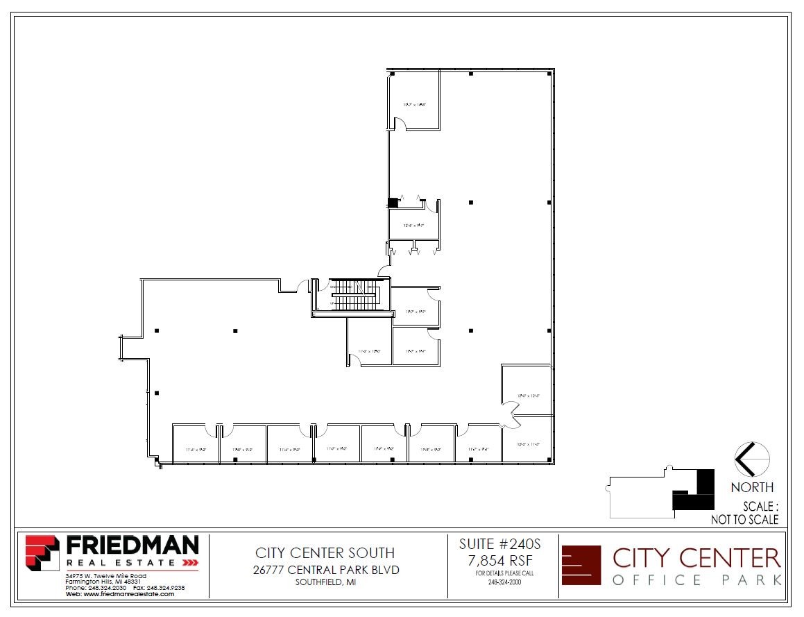 26777-26999 Central Park Blvd, Southfield, MI à louer Plan d  tage- Image 1 de 2