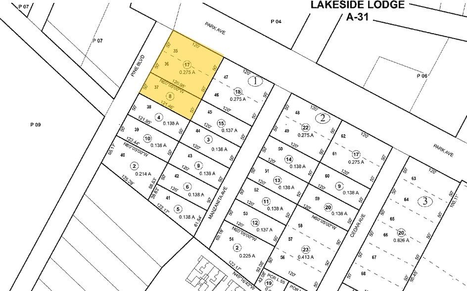 924 Park Ave, South Lake Tahoe, CA for sale - Plat Map - Image 3 of 23