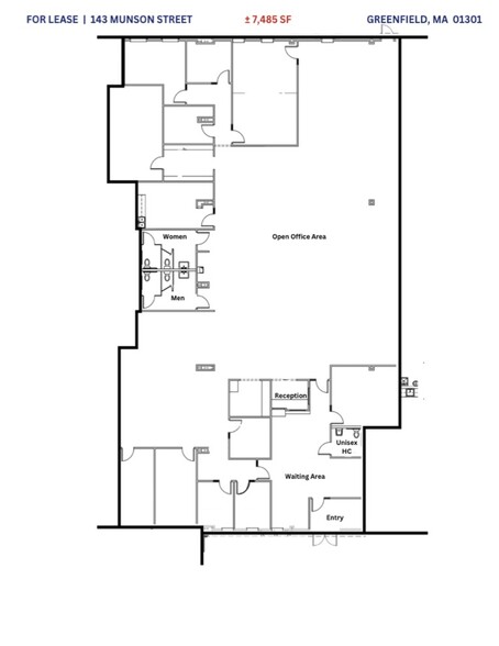 143 Munson St, Greenfield, MA for lease - Floor Plan - Image 2 of 7