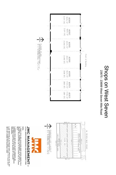 23675-23699 W Seven Mile Rd, Detroit, MI à louer - Plan de site - Image 3 de 3