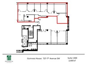 717 7th Ave SW, Calgary, AB à louer Plan d’étage- Image 1 de 1