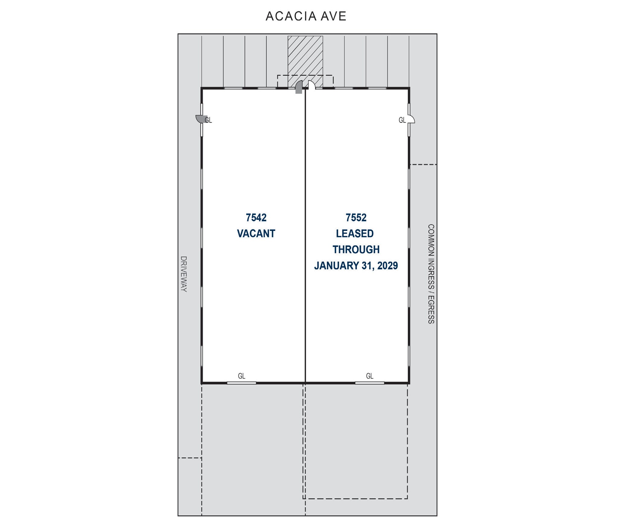7542-7552 Acacia Ave, Garden Grove, CA for lease Site Plan- Image 1 of 1