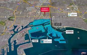 1734-1742 Hayes Ave, Long Beach, CA - AERIAL  map view - Image1