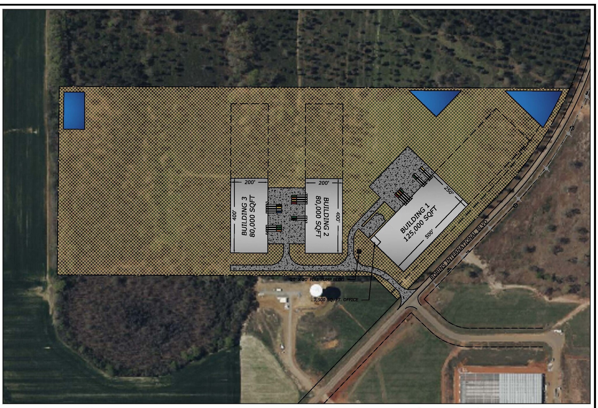0 Robins International Blvd, Byron, GA for lease Site Plan- Image 1 of 5