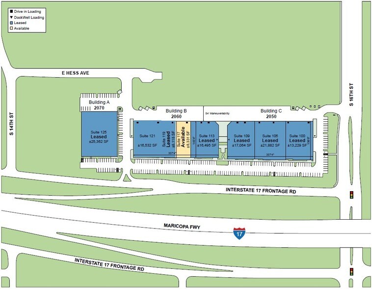 2060 S 16th St, Phoenix, AZ à louer - Plan de site - Image 2 de 3