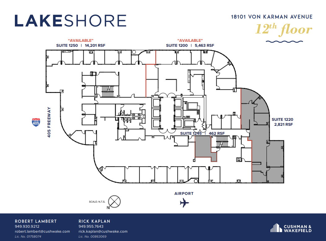 18101 Von Karman Ave, Irvine, CA à louer Plan d  tage- Image 1 de 1