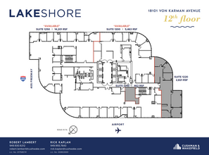 18101 Von Karman Ave, Irvine, CA à louer Plan d  tage- Image 1 de 1