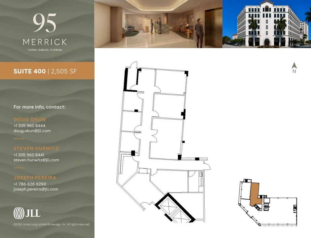 95 Merrick Way, Coral Gables, FL for lease Floor Plan- Image 1 of 1