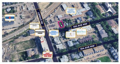 9348 105 NW ave, Edmonton, AB - AERIAL  map view