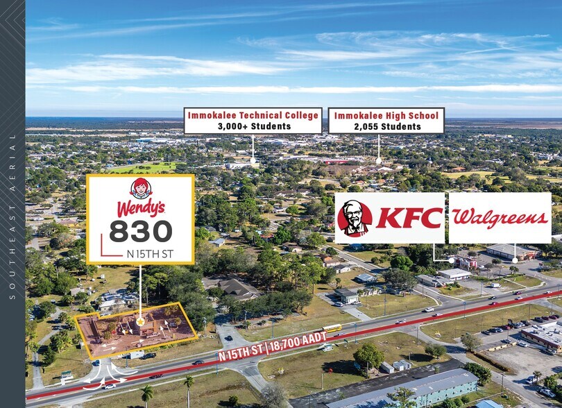 820 N 15th St, Immokalee, FL à vendre - Aérien - Image 3 de 4
