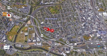 1315 2nd St, Roanoke, VA - AERIAL  map view