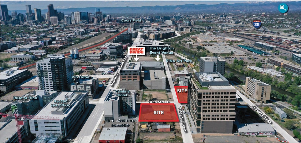 3606 Delgany St, Denver, CO for sale - Aerial - Image 2 of 2