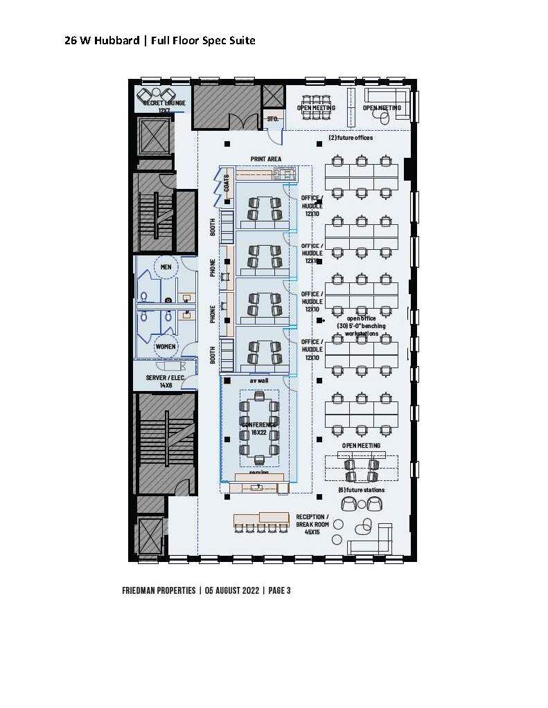 26-30 W Hubbard St, Chicago, IL for lease Floor Plan- Image 1 of 2