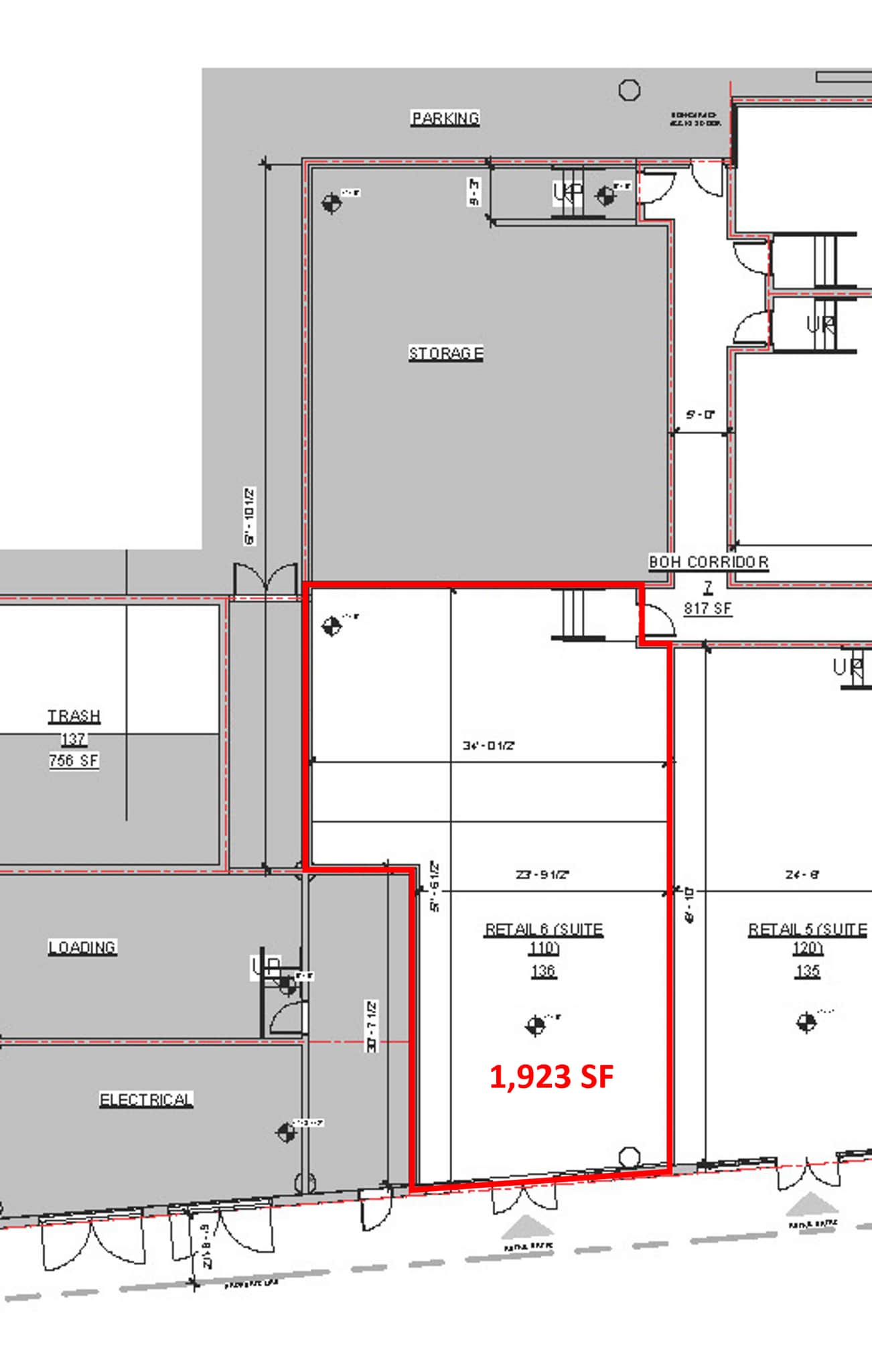 685 S Limestone, Lexington, KY for lease Floor Plan- Image 1 of 3