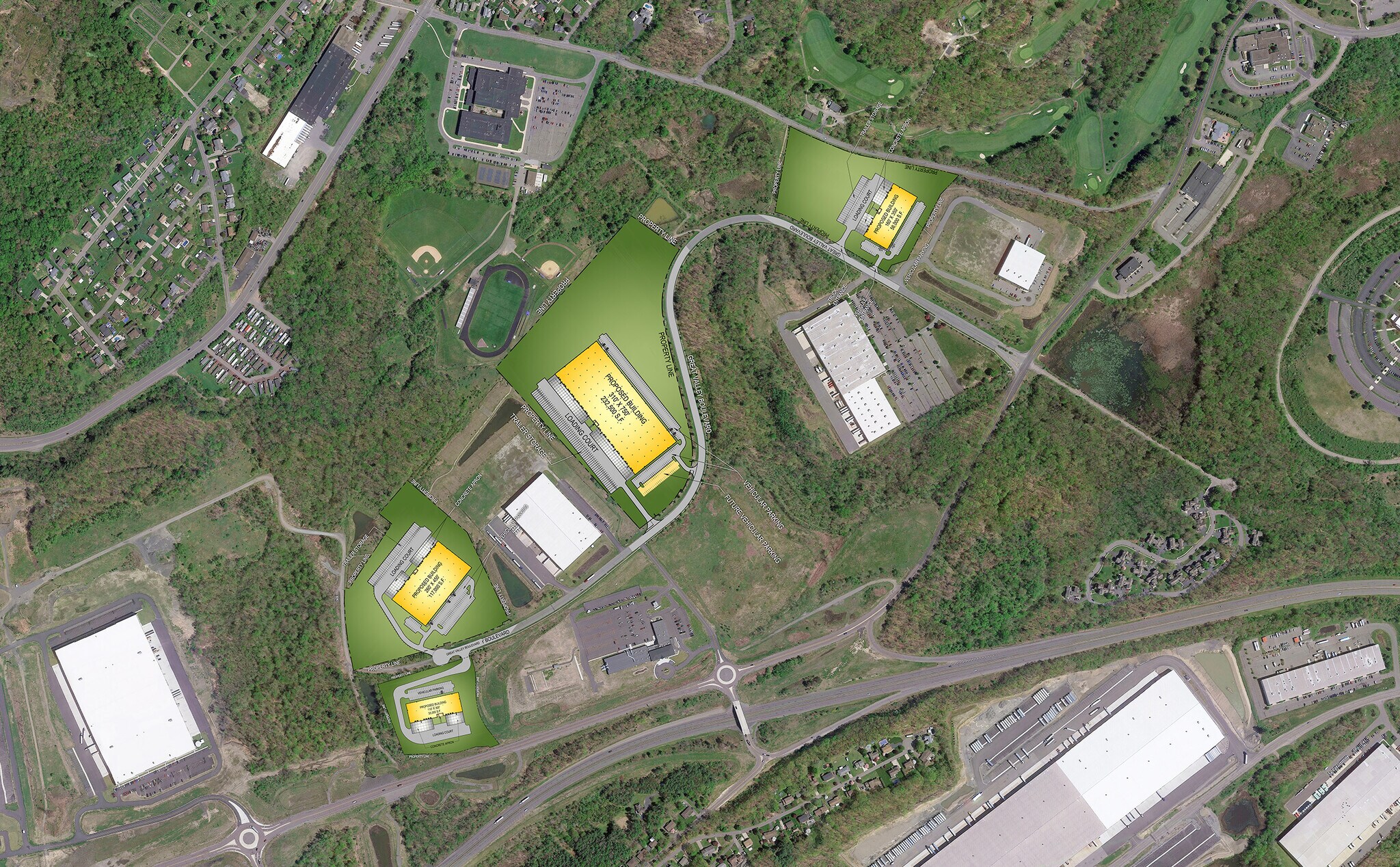 Great Valley Blvd, Hanover Township, PA for lease Aerial- Image 1 of 4