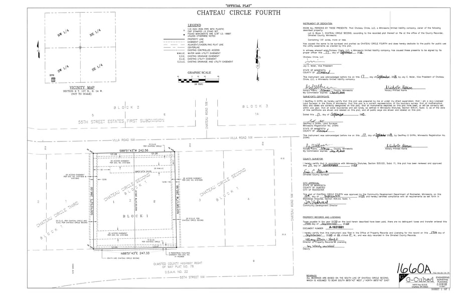 3610 Villa Rd NW, Rochester, MN à vendre - Plan cadastral - Image 2 de 5