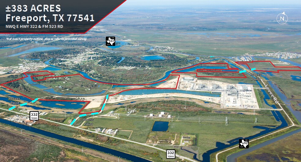 NWQ E HWY 322 & FM 523 RD, Freeport, TX à vendre - Photo du bâtiment - Image 1 de 2