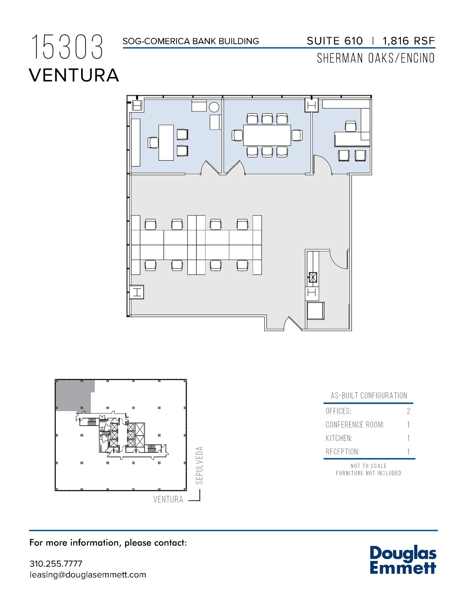 15301 Ventura Blvd, Sherman Oaks, CA à louer Plan d  tage- Image 1 de 1