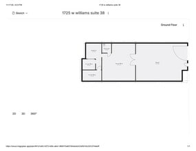 1725 W Williams Dr, Phoenix, AZ for lease Floor Plan- Image 1 of 1