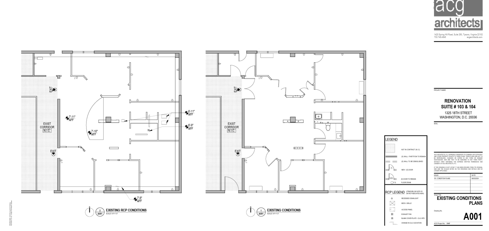 1325-1327 18th St NW, Washington, DC 20036 - Unité 103 -  - Plan d’étage - Image 1 of 1