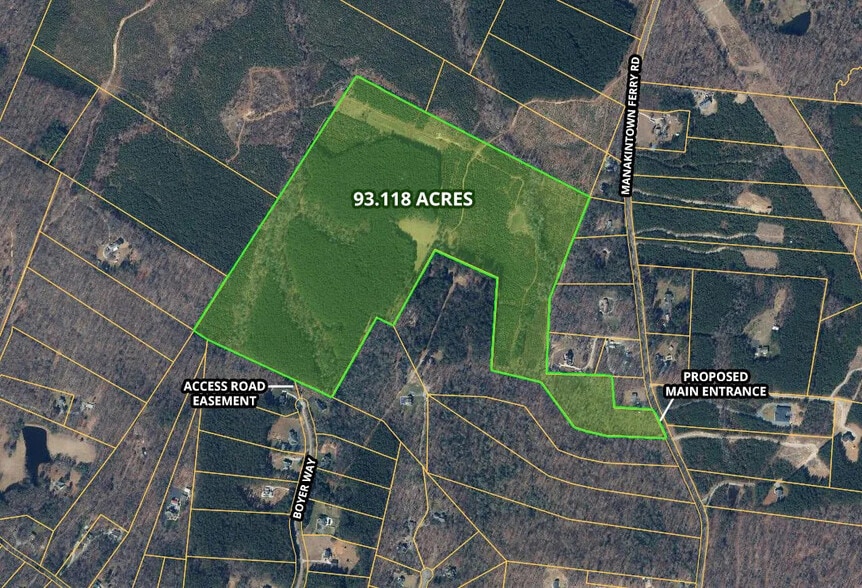 0 Manakintown Ferry Road, Powhatan, VA for sale - Plat Map - Image 2 of 4