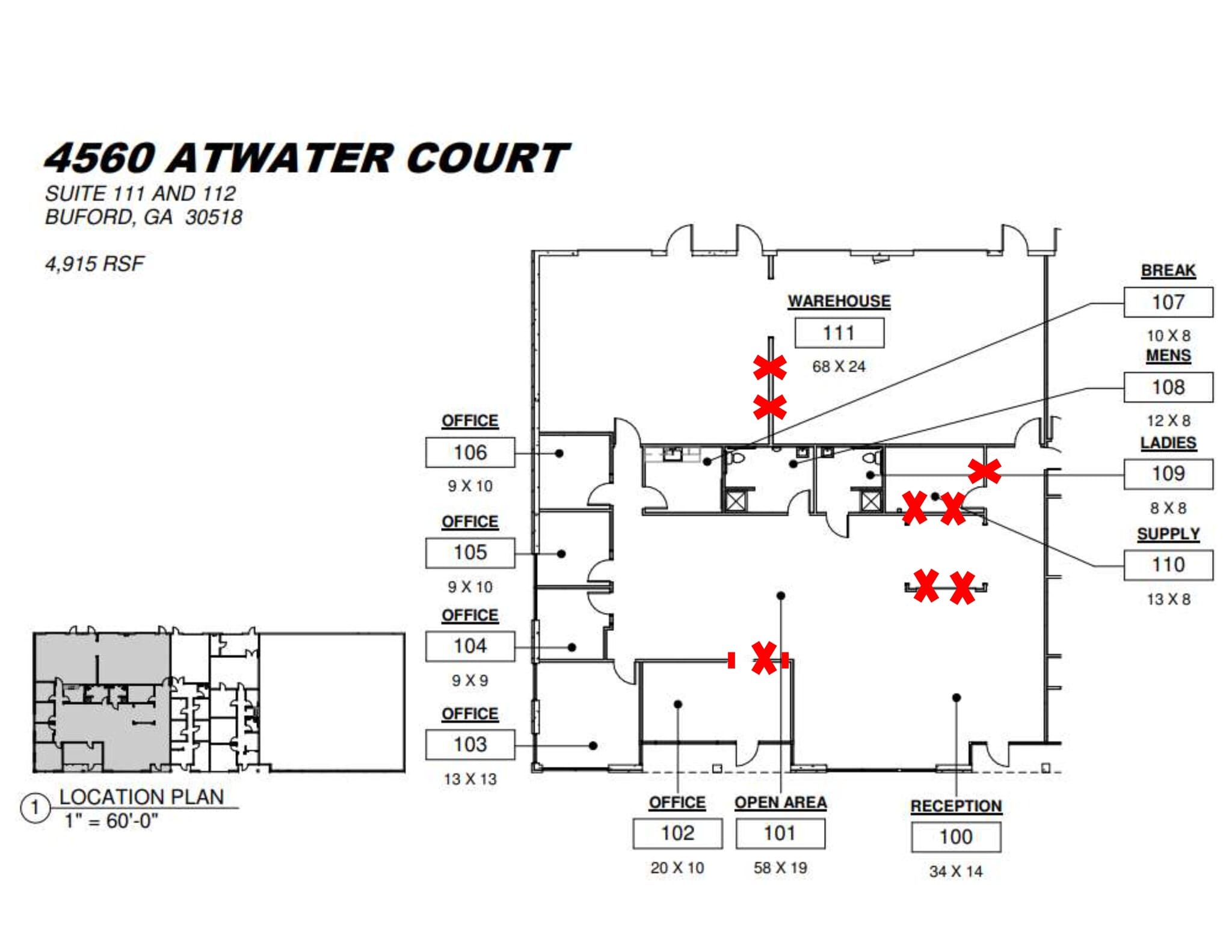 4560 Atwater Ct, Buford, GA for lease Site Plan- Image 1 of 1