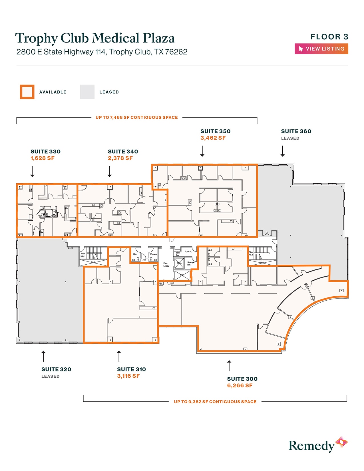 2800 E State Highway 114, Trophy Club, TX à louer Plan d’étage- Image 1 de 1