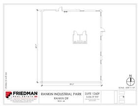 1270 Rankin St, Troy, MI for lease Floor Plan- Image 1 of 2