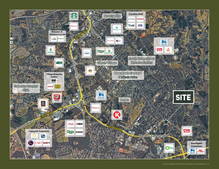 834-860 Union St S, Concord, NC for lease - Aerial - Image 2 of 3