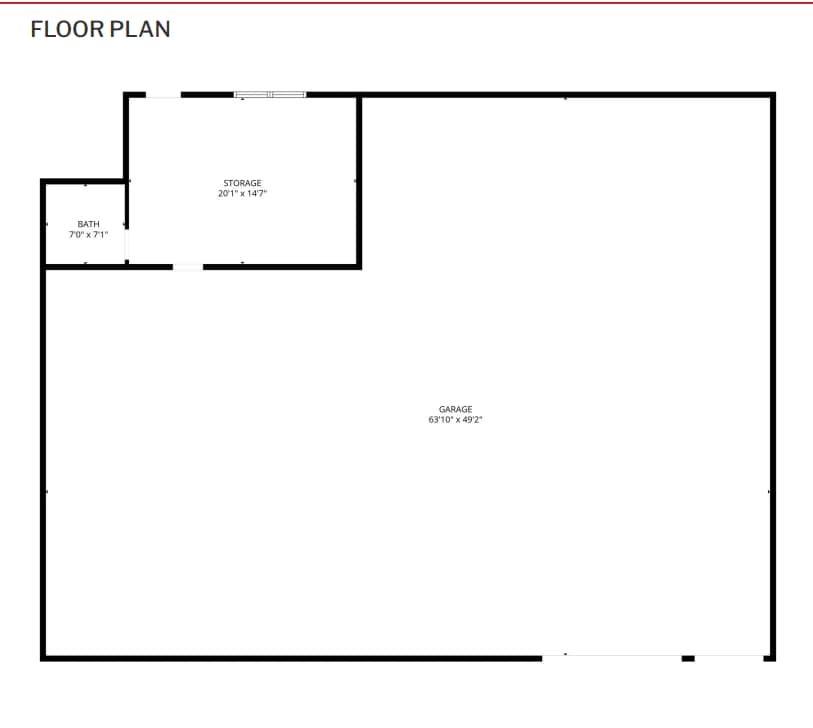 30057 W 8 Mile Rd, Livonia, MI à louer Plan d’étage- Image 1 de 1