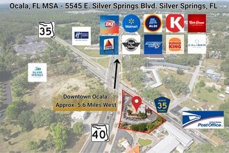5545 E Silver Springs Blvd, Silver Springs, FL - AERIAL map view - Image1